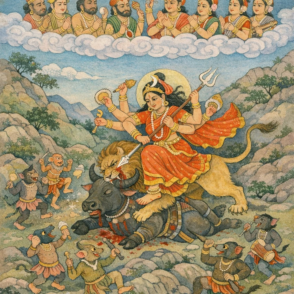 Katyayani Slays Mahishasura