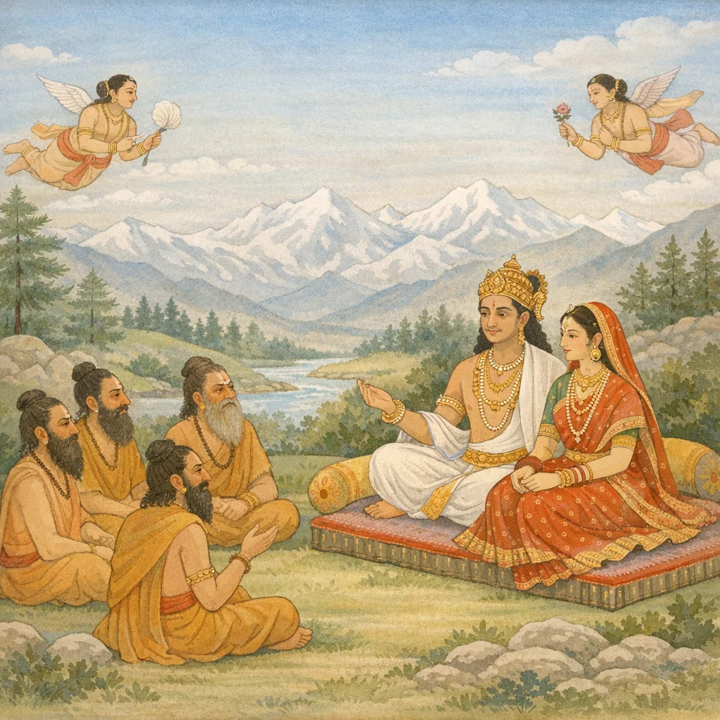 Saptarishis Seek Uma for Shiva