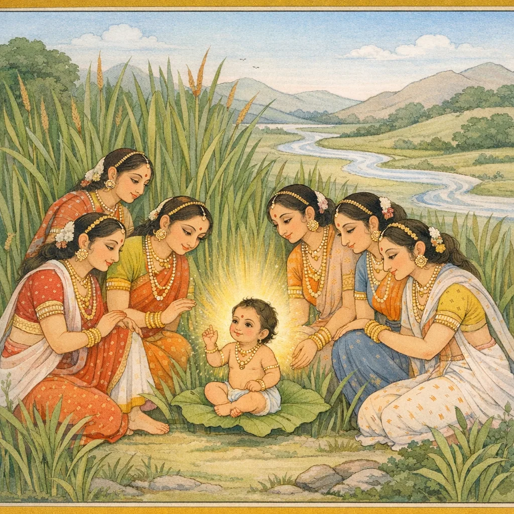 Birth of Skanda (Kartikeya)