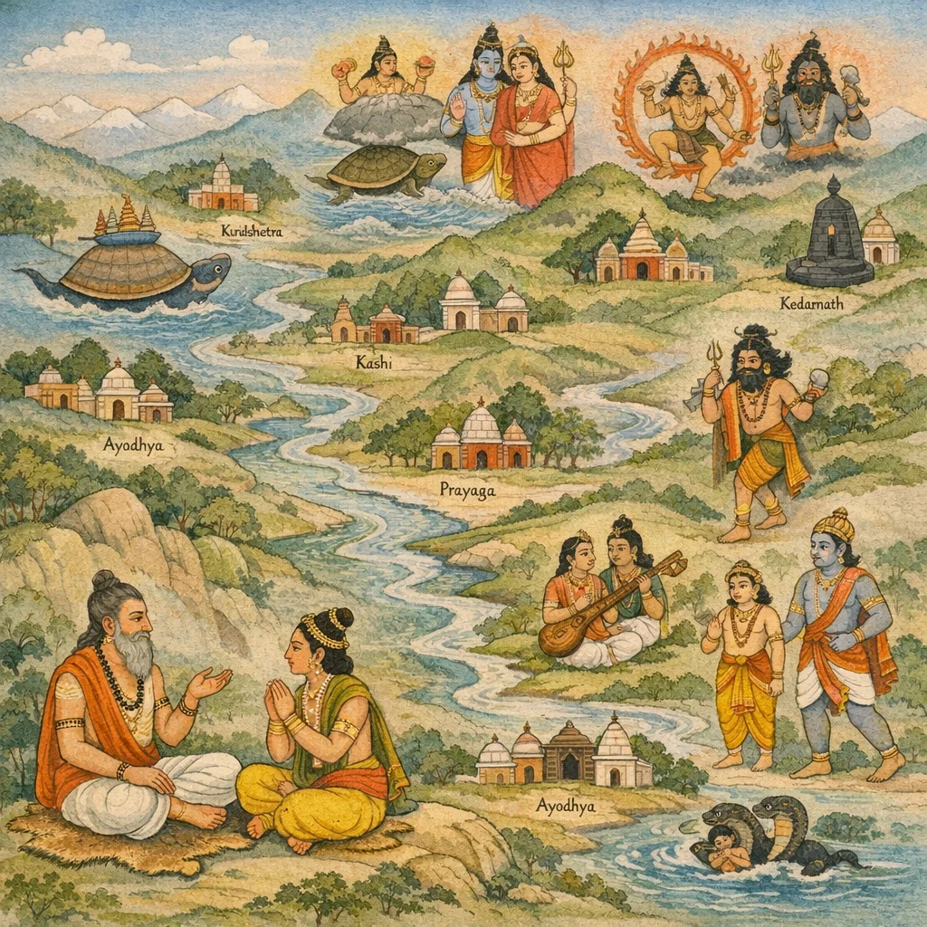 Sacred Abodes of Vishnu & Shiva