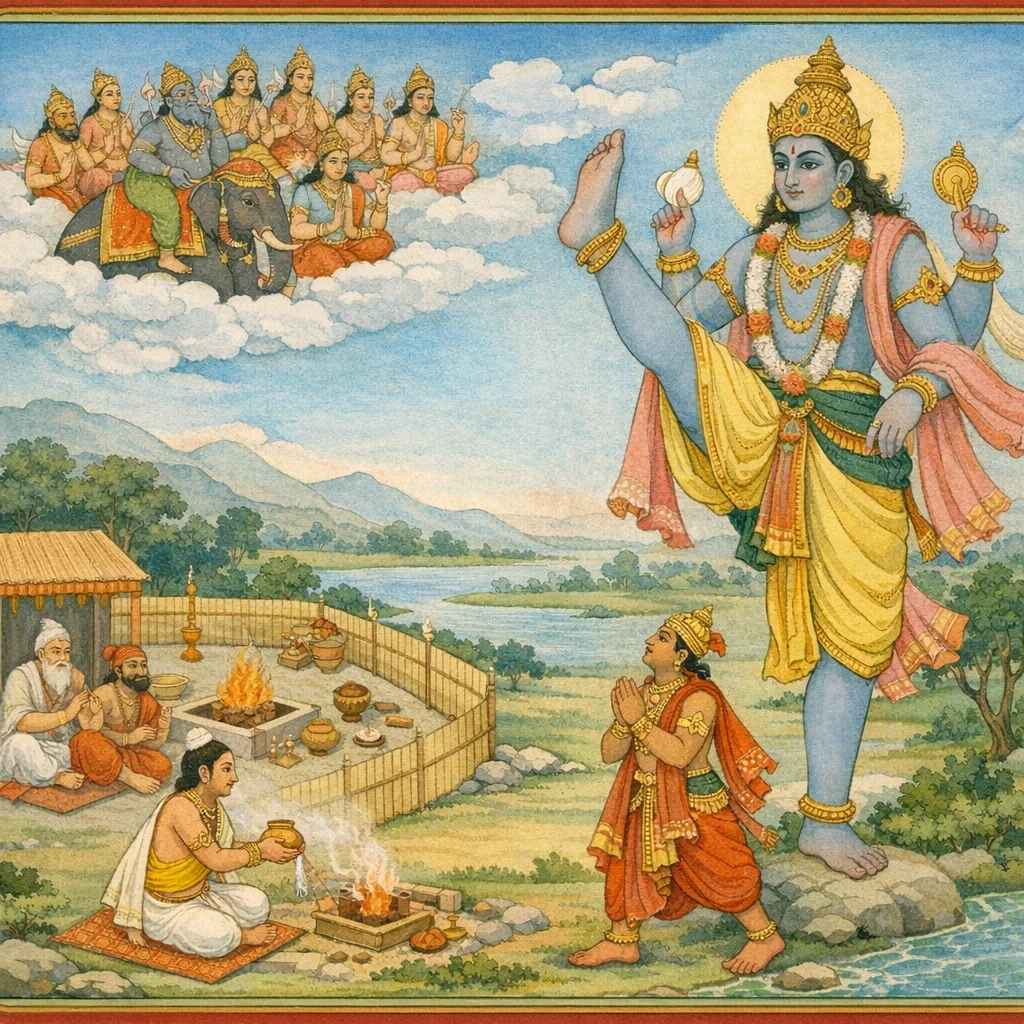 Vamana's Three Steps